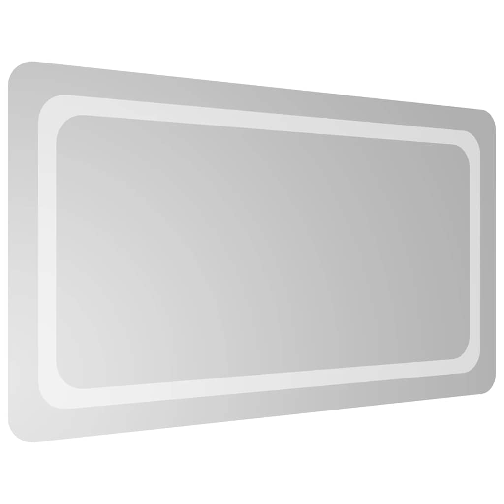 vidaXL Oglindă de baie cu LED, 90x50 cm