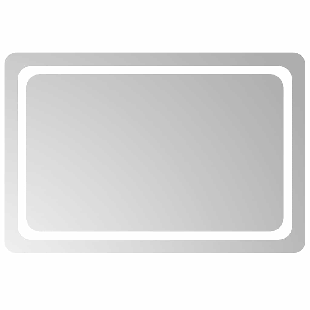vidaXL Oglindă de baie cu LED, 90x60 cm