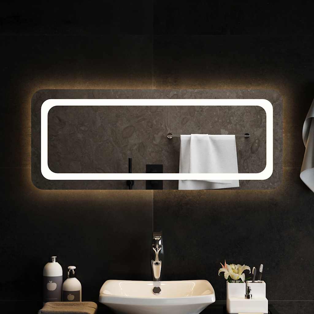 vidaXL Oglindă de baie cu LED, 100x40 cm
