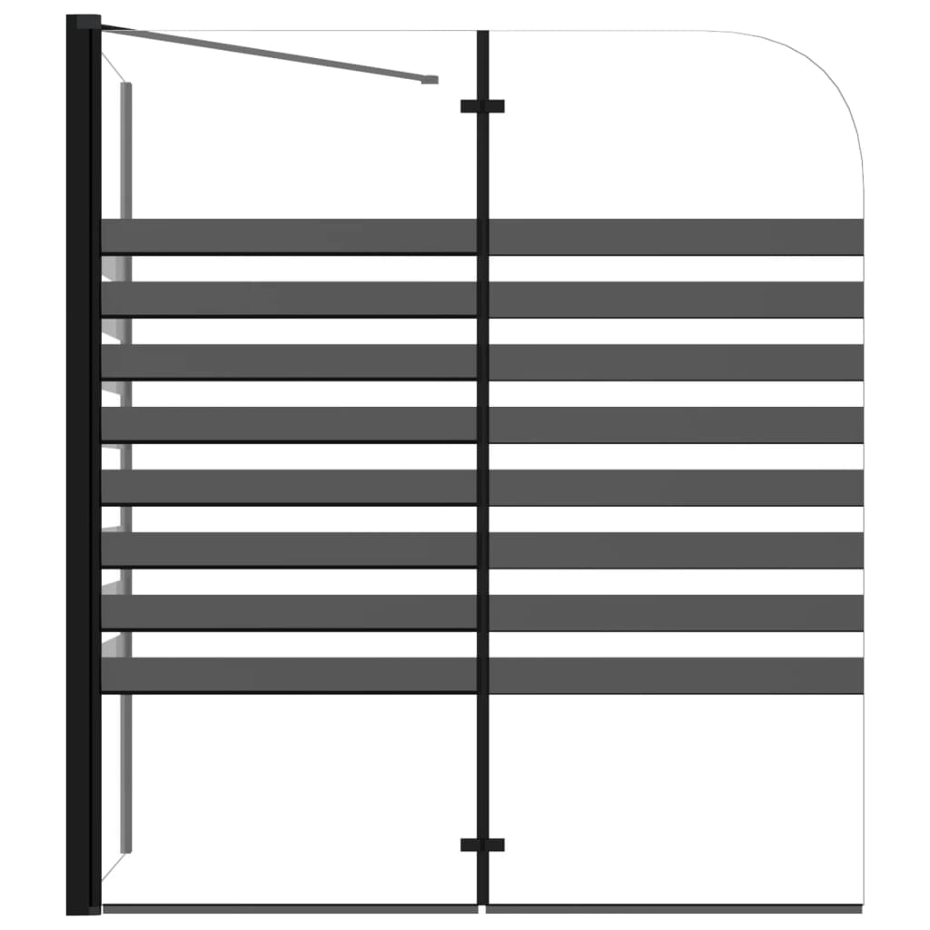 vidaXL Cabină de baie, 120x68x130 cm, sticlă securizată, dungi vidaXL Cabină de baie, 120x68x130 cm, sticlă securizată, dungi