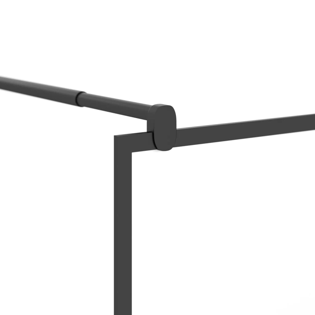 vidaXL Perete cabină duș walk-in negru 100x195 cm sticlă ESG semi-mată vidaXL Perete cabină duș walk-in negru 100x195 cm sticlă ESG semi-mată