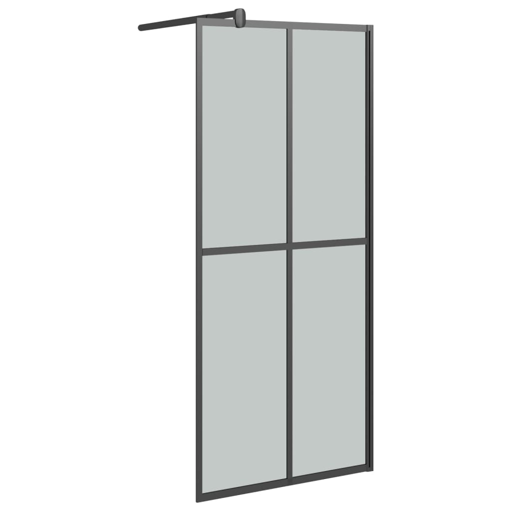 vidaXL Paravan duș walk-in 80x195 cm sticlă securizată culoare închisă vidaXL Paravan duș walk-in 80x195 cm sticlă securizată culoare închisă
