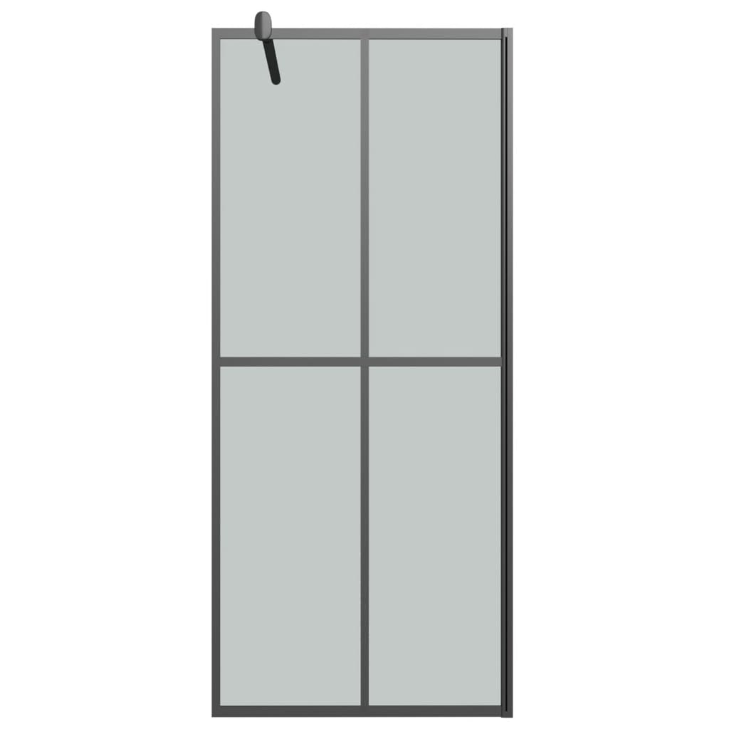 vidaXL Paravan duș walk-in 80x195 cm sticlă securizată culoare închisă vidaXL Paravan duș walk-in 80x195 cm sticlă securizată culoare închisă