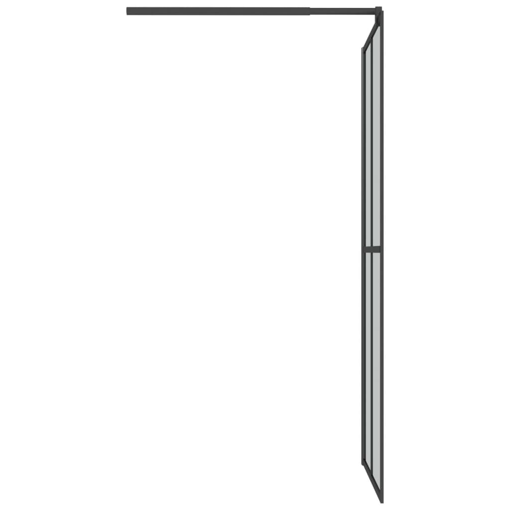 vidaXL Paravan duș walk-in 80x195 cm sticlă securizată culoare închisă vidaXL Paravan duș walk-in 80x195 cm sticlă securizată culoare închisă