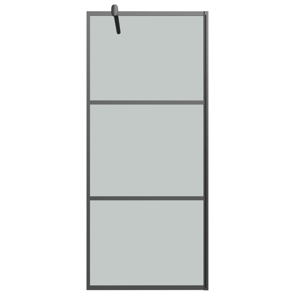 vidaXL Paravan de duș walk-in 80x195 cm sticlă ESG închisă negru vidaXL Paravan de duș walk-in 80x195 cm sticlă ESG închisă negru