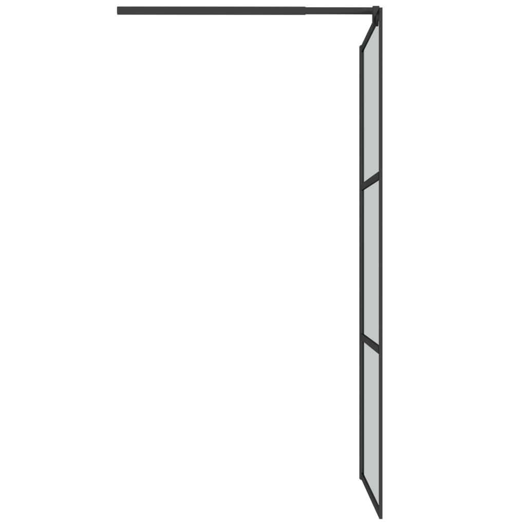 vidaXL Paravan de duș walk-in 80x195 cm sticlă ESG închisă negru vidaXL Paravan de duș walk-in 80x195 cm sticlă ESG închisă negru