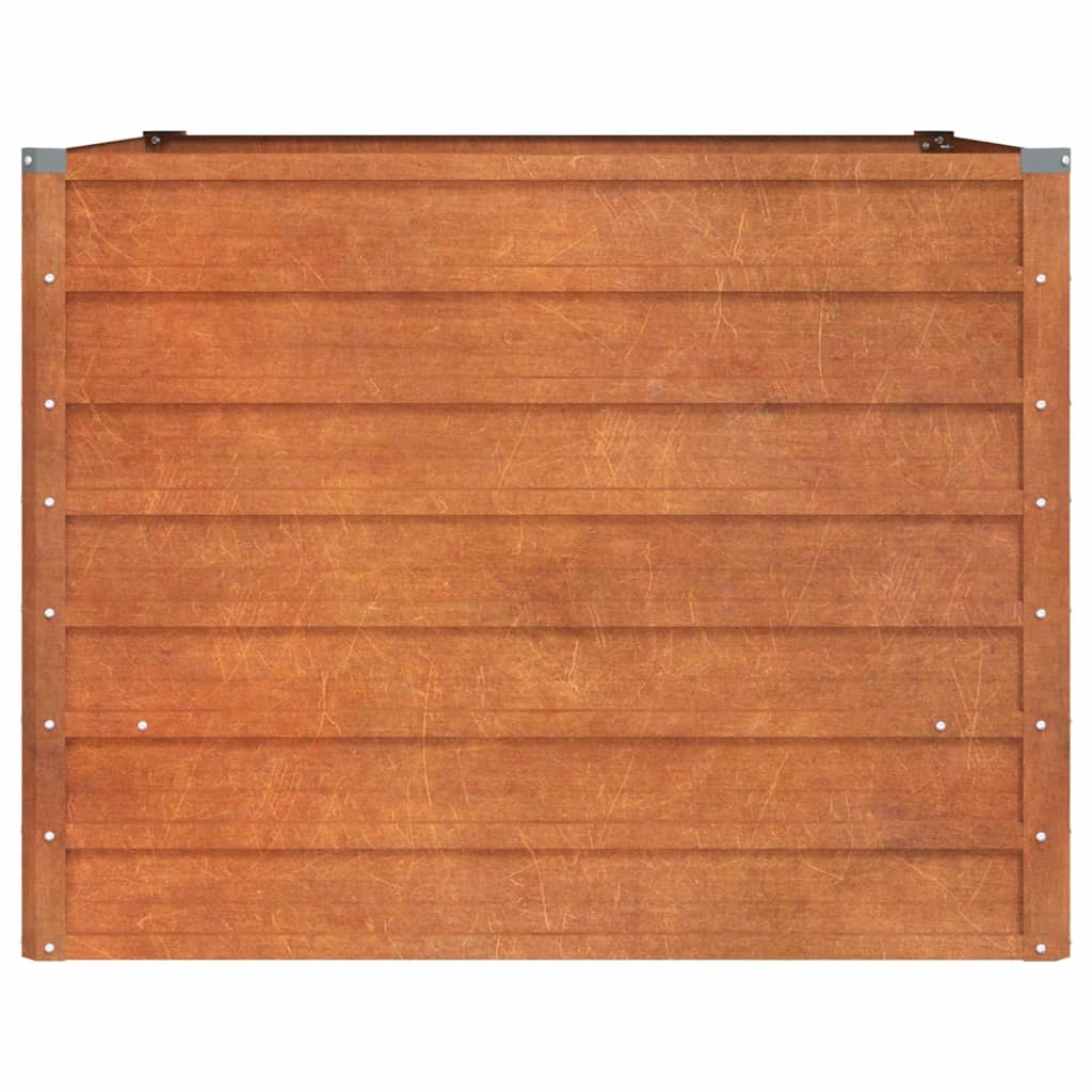 vidaXL Strat înălțat de grădină, ruginiu, 100x100x77 cm, oțel corten vidaXL Strat înălțat de grădină, ruginiu, 100x100x77 cm, oțel corten