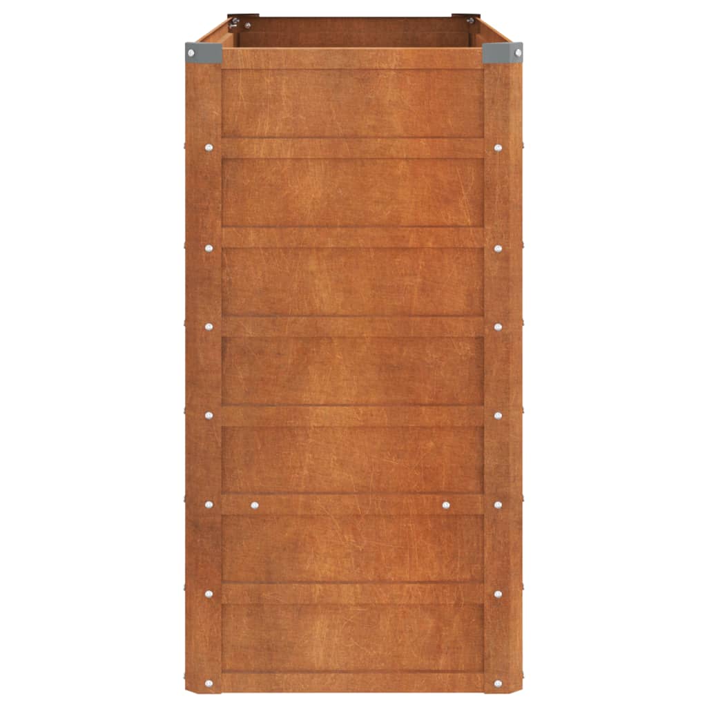 vidaXL Strat înălțat de grădină, ruginiu, 100x40x77 cm, oțel corten vidaXL Strat înălțat de grădină, ruginiu, 100x40x77 cm, oțel corten
