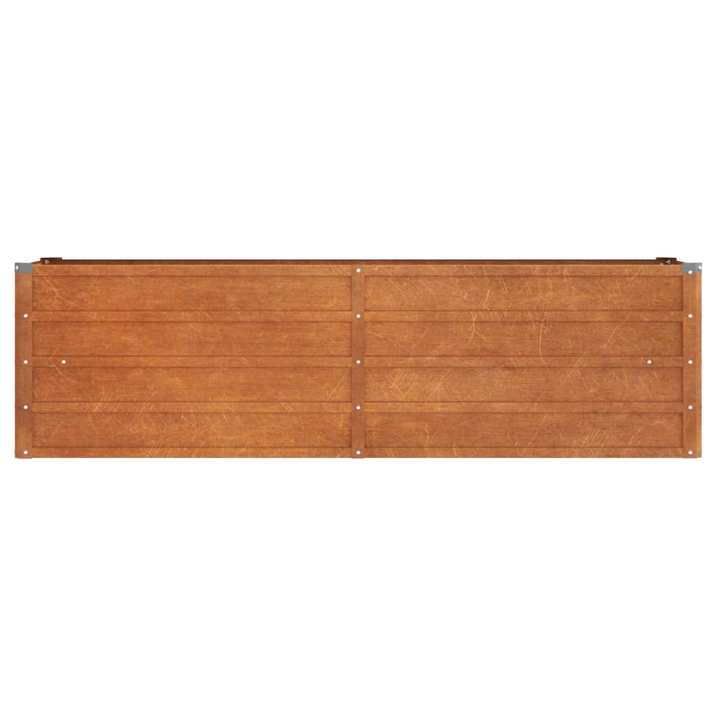 vidaXL Strat înălțat de grădină, ruginiu, 160x40x45 cm, oțel corten vidaXL Strat înălțat de grădină, ruginiu, 160x40x45 cm, oțel corten