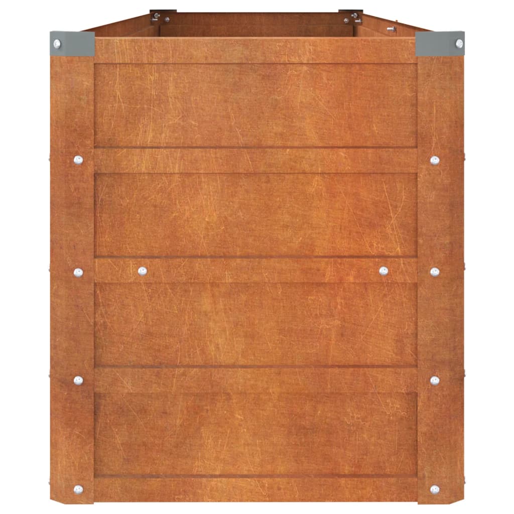 vidaXL Strat înălțat de grădină, ruginiu, 160x40x45 cm, oțel corten vidaXL Strat înălțat de grădină, ruginiu, 160x40x45 cm, oțel corten