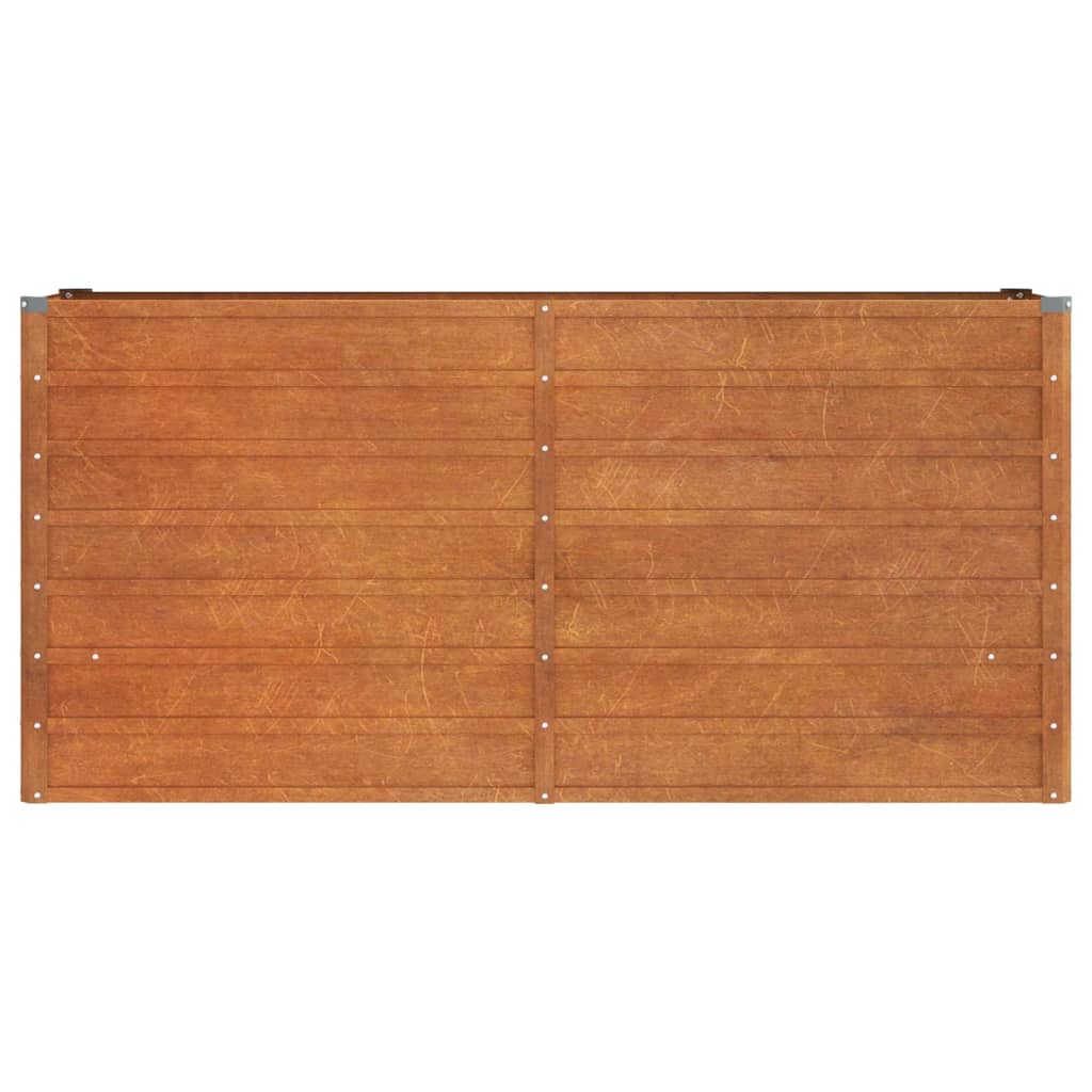 vidaXL Strat înălțat de grădină, ruginiu, 160x40x77 cm, oțel corten
