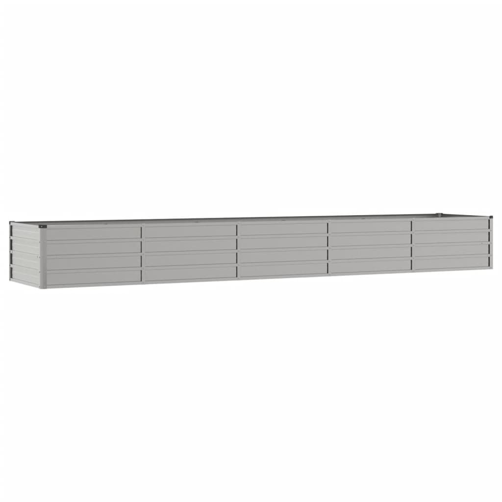 vidaXL Strat înălțat de grădină, ruginiu, 400x80x45 cm, oțel corten