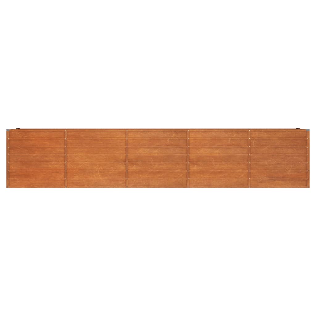 vidaXL Strat înălțat de grădină, ruginiu, 400x80x77 cm, oțel corten vidaXL Strat înălțat de grădină, ruginiu, 400x80x77 cm, oțel corten