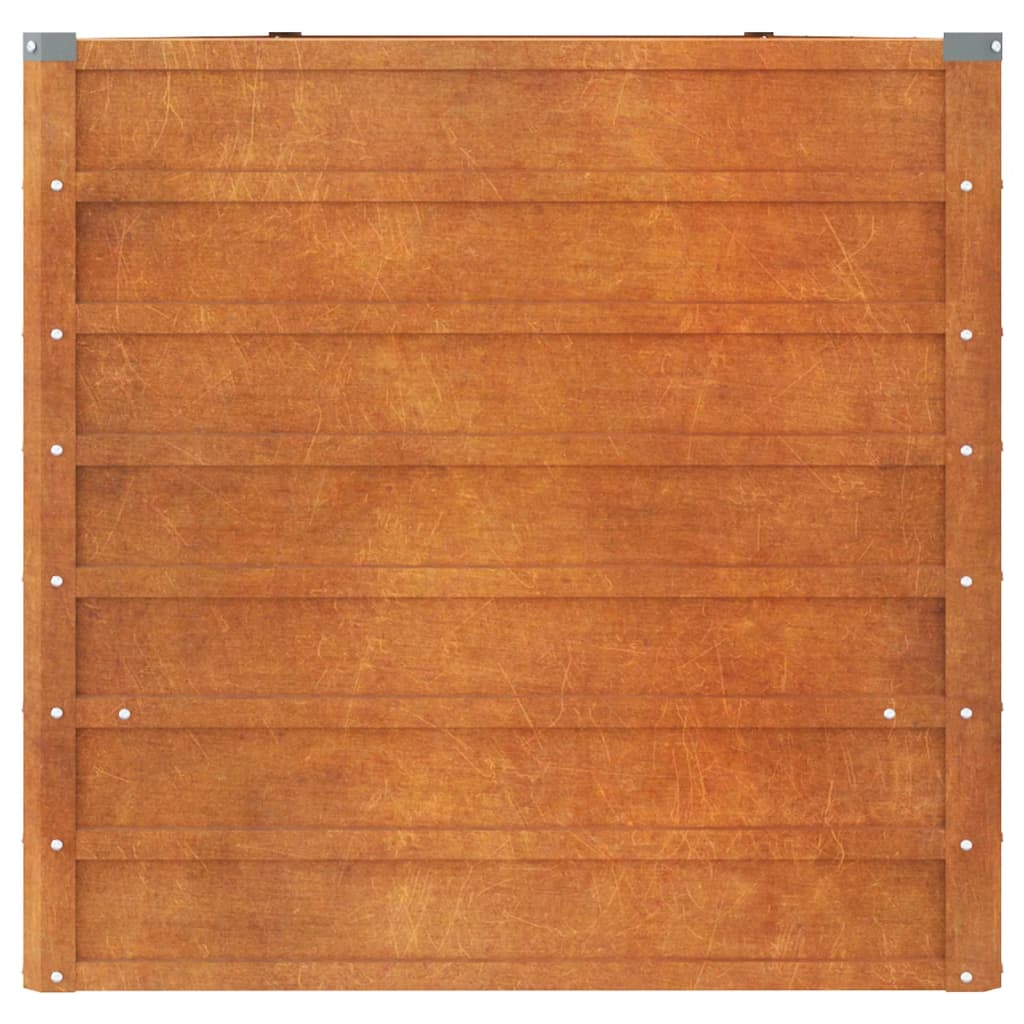 vidaXL Strat înălțat de grădină, ruginiu, 400x80x77 cm, oțel corten vidaXL Strat înălțat de grădină, ruginiu, 400x80x77 cm, oțel corten