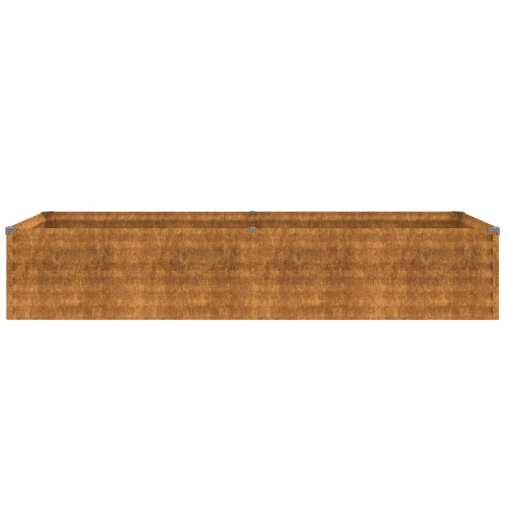 vidaXL Strat înălțat de grădină, 194x50x36 cm, oțel corten