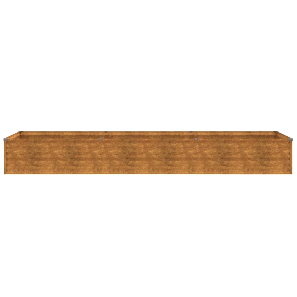 vidaXL Strat înălțat de grădină, 291x50x36 cm, oțel corten