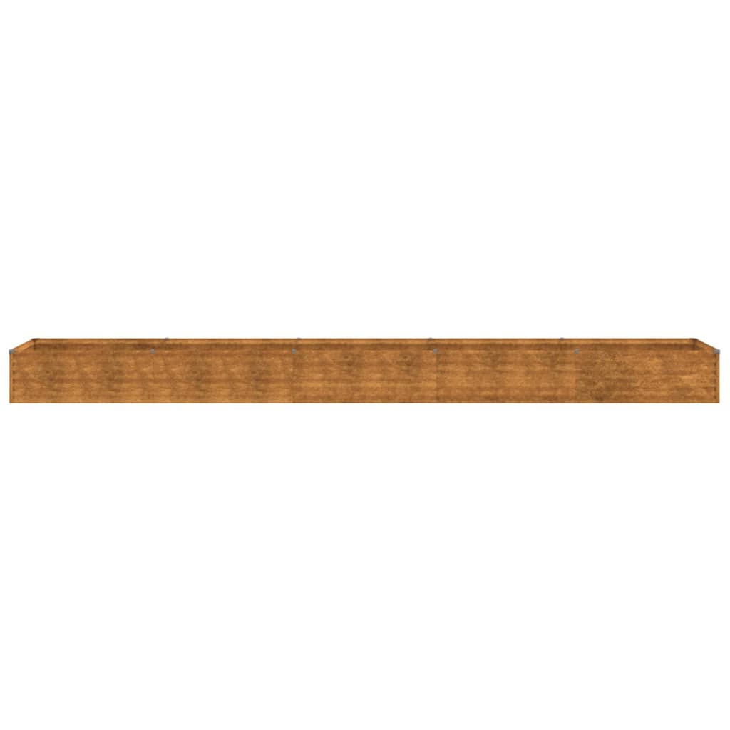 vidaXL Strat înălțat de grădină, 482x50x36 cm, oțel corten
