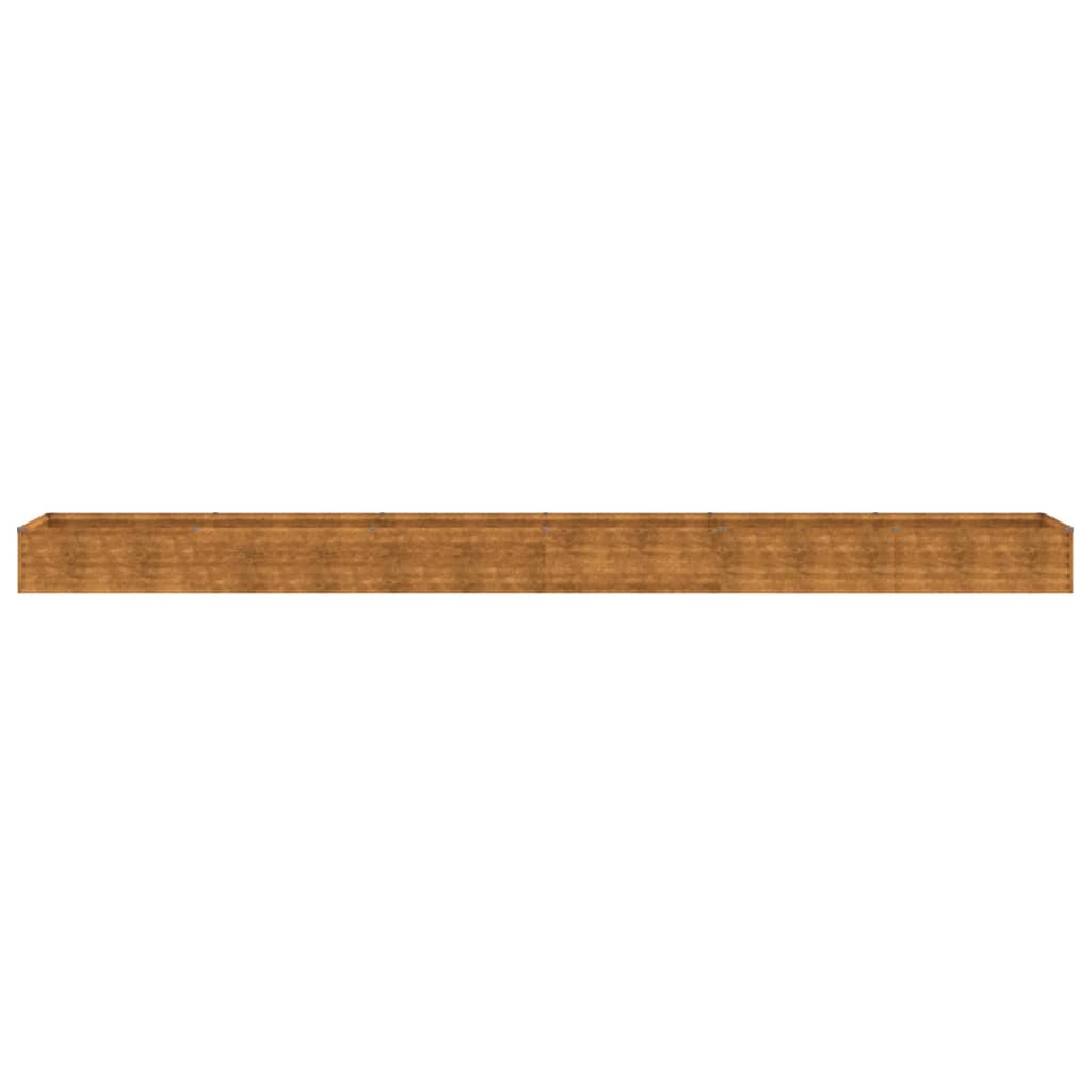 vidaXL Strat înălțat de grădină, 580x50x36 cm, oțel corten vidaXL Strat înălțat de grădină, 580x50x36 cm, oțel corten