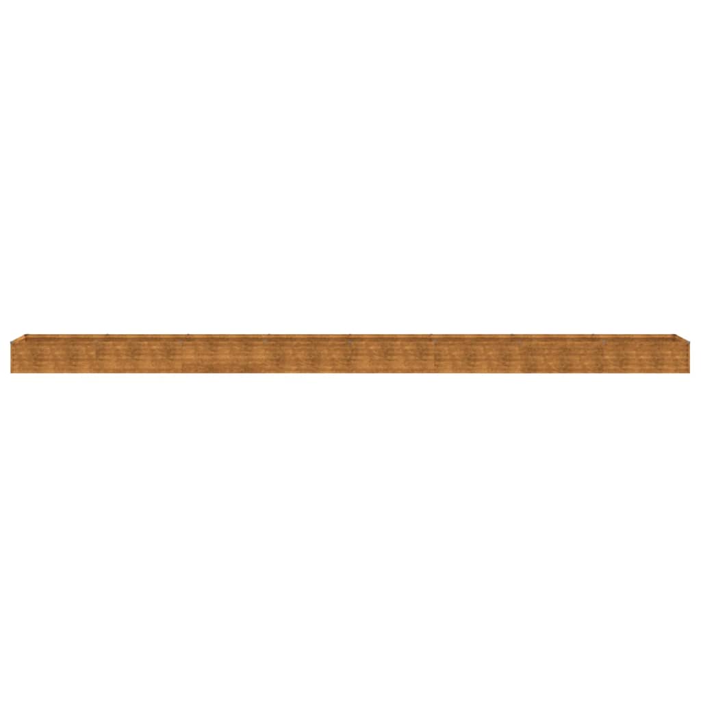 vidaXL Strat înălțat de grădină, 770x50x36 cm, oțel corten vidaXL Strat înălțat de grădină, 770x50x36 cm, oțel corten