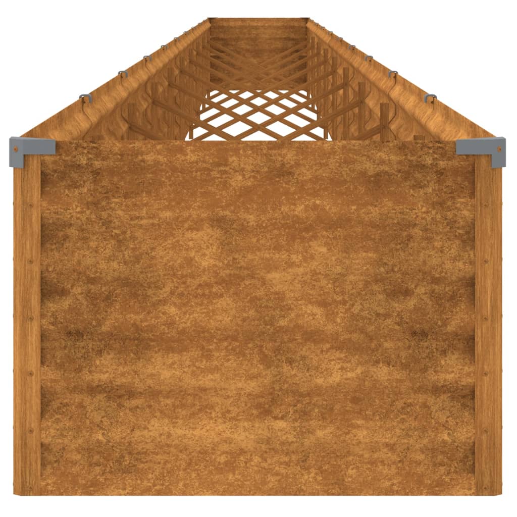 vidaXL Strat înălțat de grădină, 960x50x36 cm, oțel corten vidaXL Strat înălțat de grădină, 960x50x36 cm, oțel corten