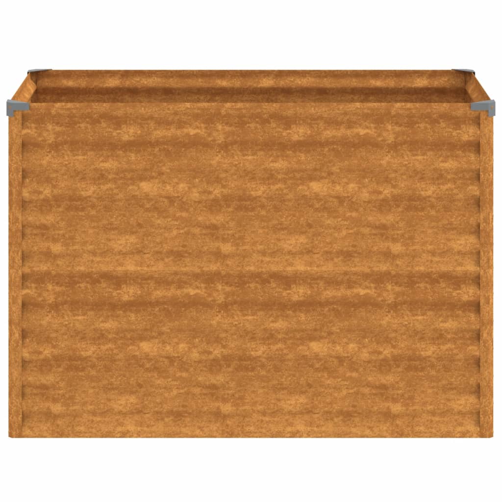vidaXL Strat înălțat de grădină, 100x50x69 cm, oțel corten