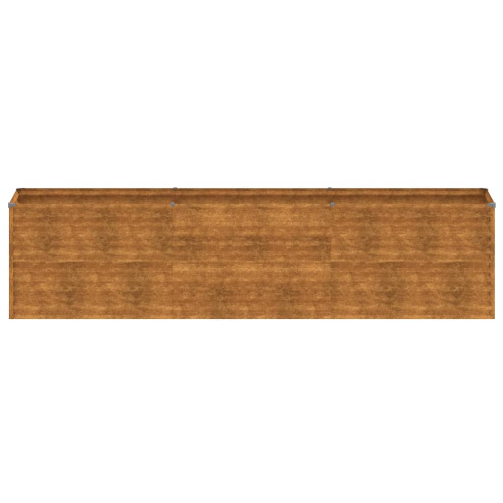 vidaXL Strat înălțat de grădină, 291x50x69 cm, oțel corten