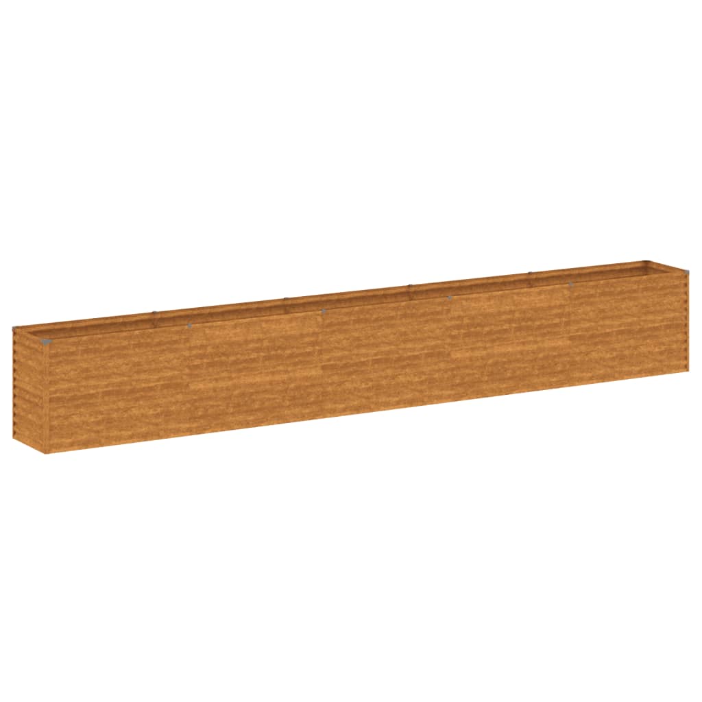 vidaXL Strat înălțat de grădină, 482x50x69 cm, oțel corten vidaXL Strat înălțat de grădină, 482x50x69 cm, oțel corten