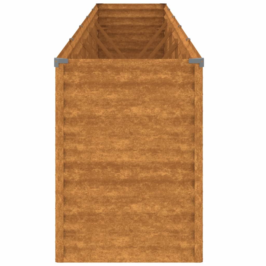 vidaXL Strat înălțat de grădină, 482x50x69 cm, oțel corten vidaXL Strat înălțat de grădină, 482x50x69 cm, oțel corten