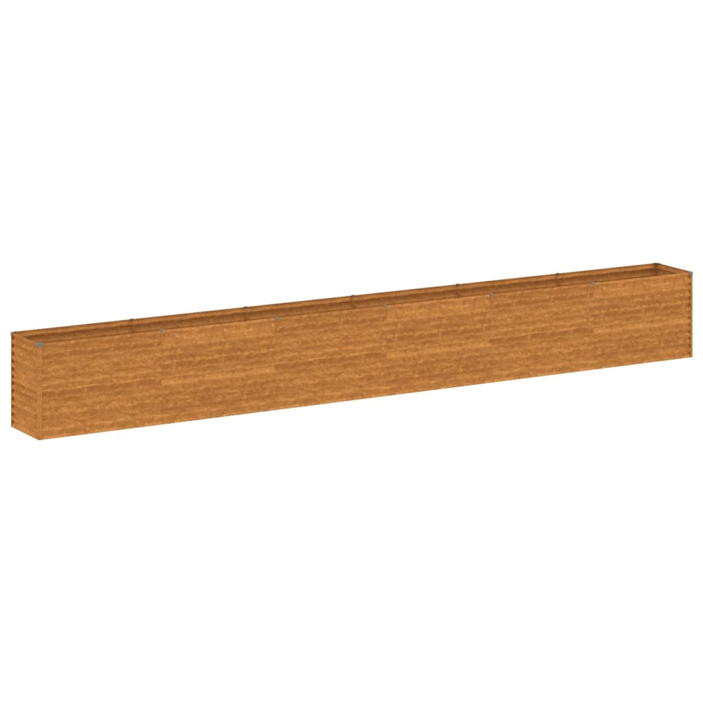 vidaXL Strat înălțat de grădină, 578x50x69 cm, oțel corten vidaXL Strat înălțat de grădină, 578x50x69 cm, oțel corten