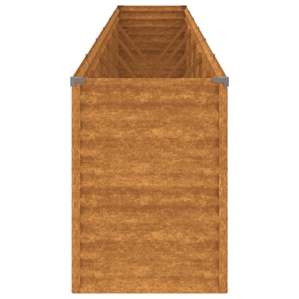 vidaXL Strat înălțat de grădină, 578x50x69 cm, oțel corten vidaXL Strat înălțat de grădină, 578x50x69 cm, oțel corten