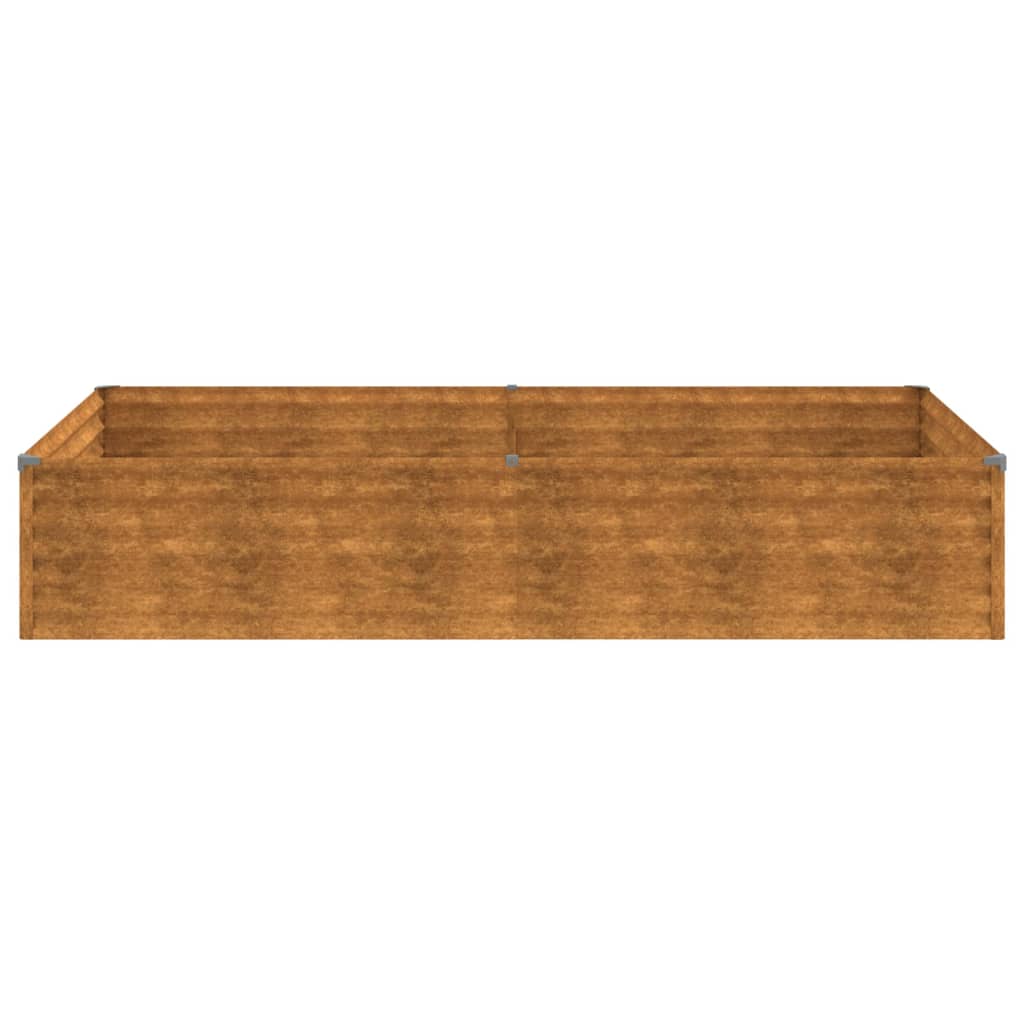vidaXL Strat înălțat de grădină, 195x100x36 cm, oțel corten
