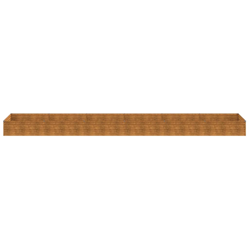 vidaXL Strat înălțat de grădină, 579x100x36 cm, oțel corten vidaXL Strat înălțat de grădină, 579x100x36 cm, oțel corten