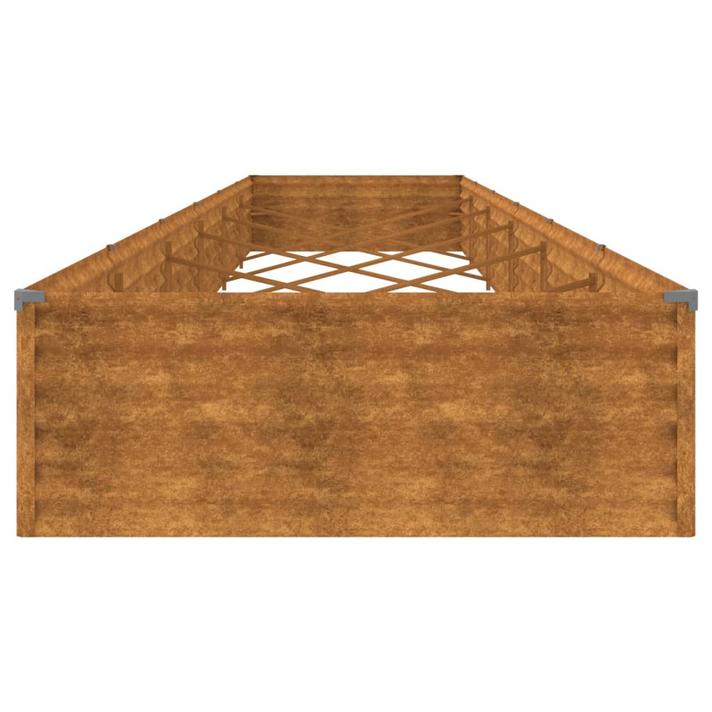 vidaXL Strat înălțat de grădină, 579x100x36 cm, oțel corten vidaXL Strat înălțat de grădină, 579x100x36 cm, oțel corten