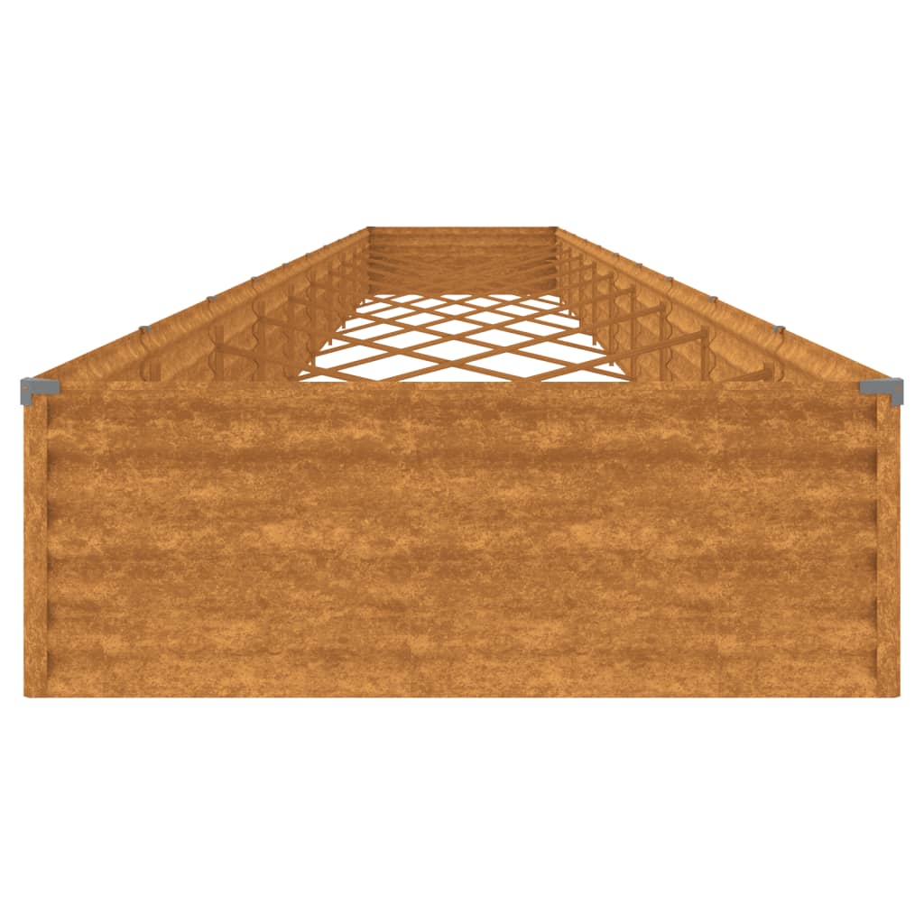 vidaXL Strat înălțat de grădină, 960x100x36 cm, oțel corten vidaXL Strat înălțat de grădină, 960x100x36 cm, oțel corten