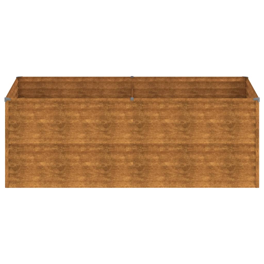 vidaXL Strat înălțat de grădină, 196x100x69 cm, oțel corten