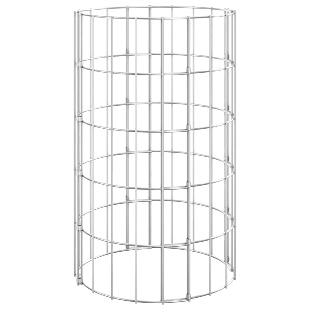 vidaXL Stâlp de gabion, Ø30x50 cm, oțel galvanizat, circular