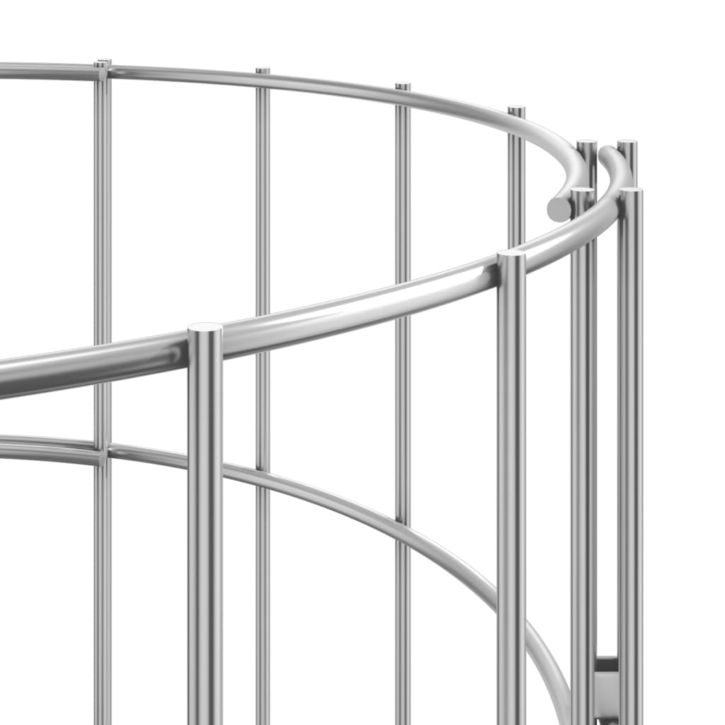 vidaXL Strat înălțat gabion 3 buc. Ø30x150 cm oțel galvanizat circular