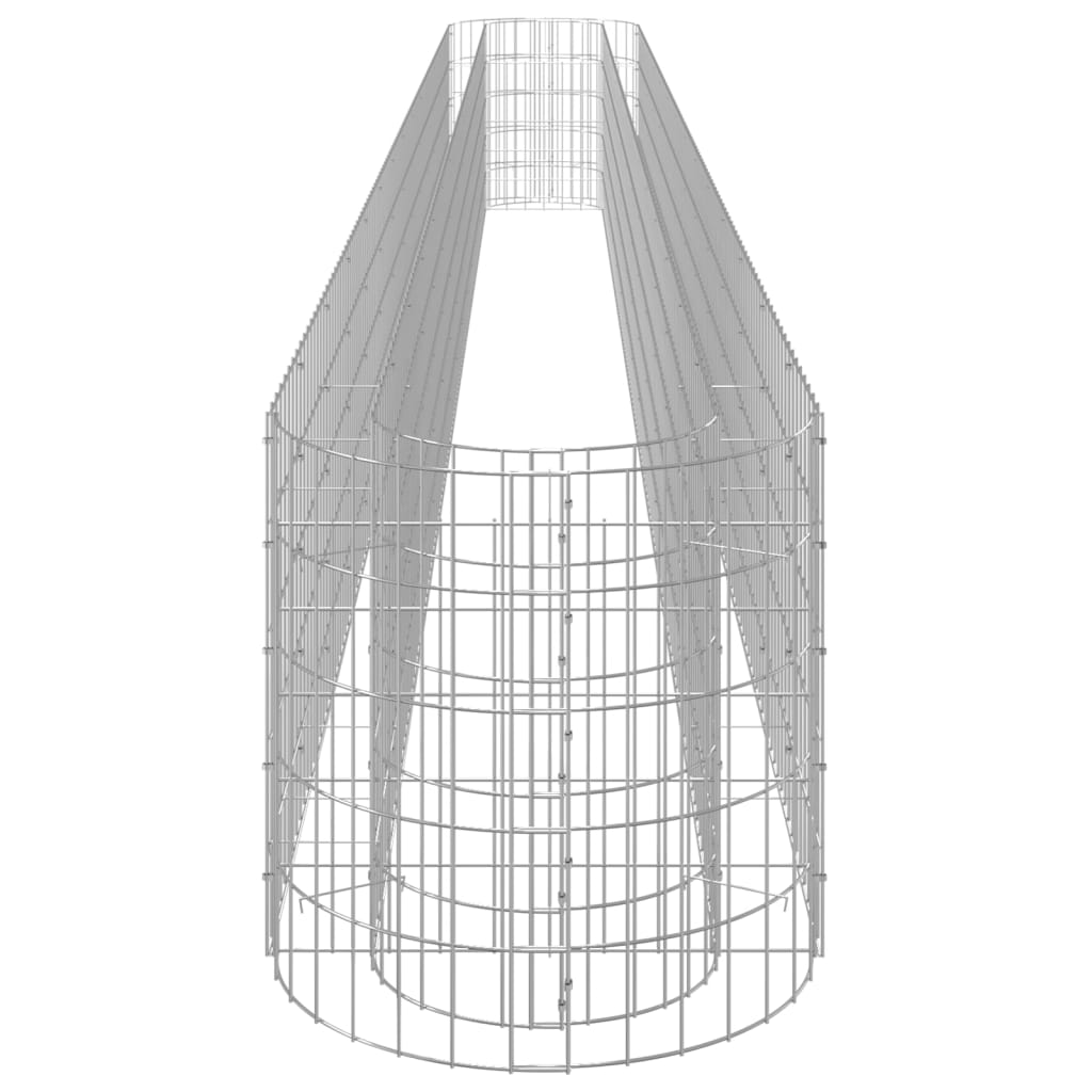 vidaXL Strat înălțat gabion, 540x50x50 cm, fier galvanizat