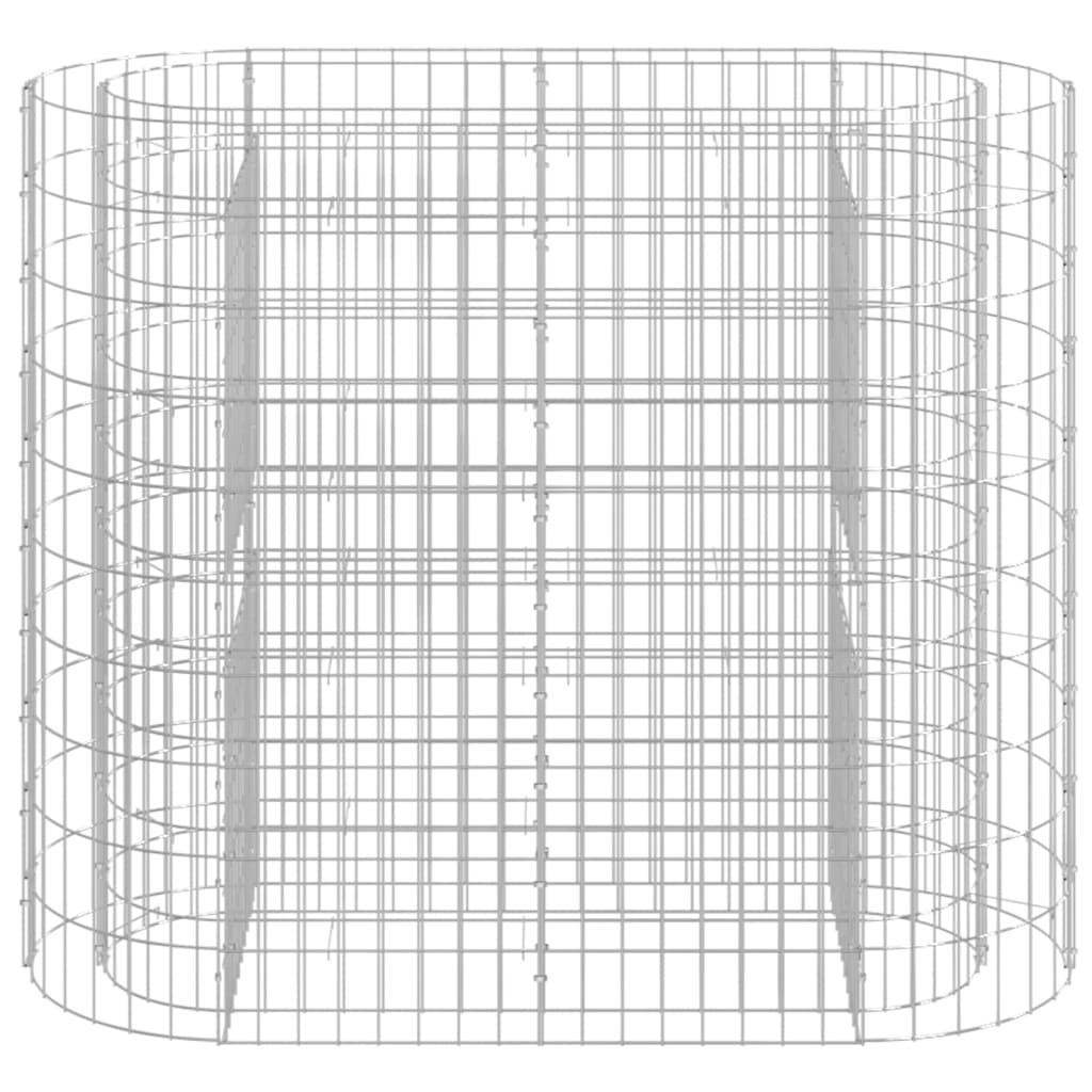 vidaXL Strat înălțat gabion, 120x50x100 cm, fier galvanizat
