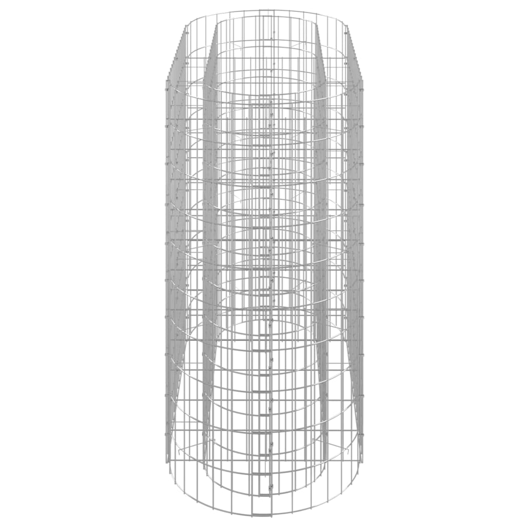 vidaXL Strat înălțat gabion, 120x50x100 cm, fier galvanizat
