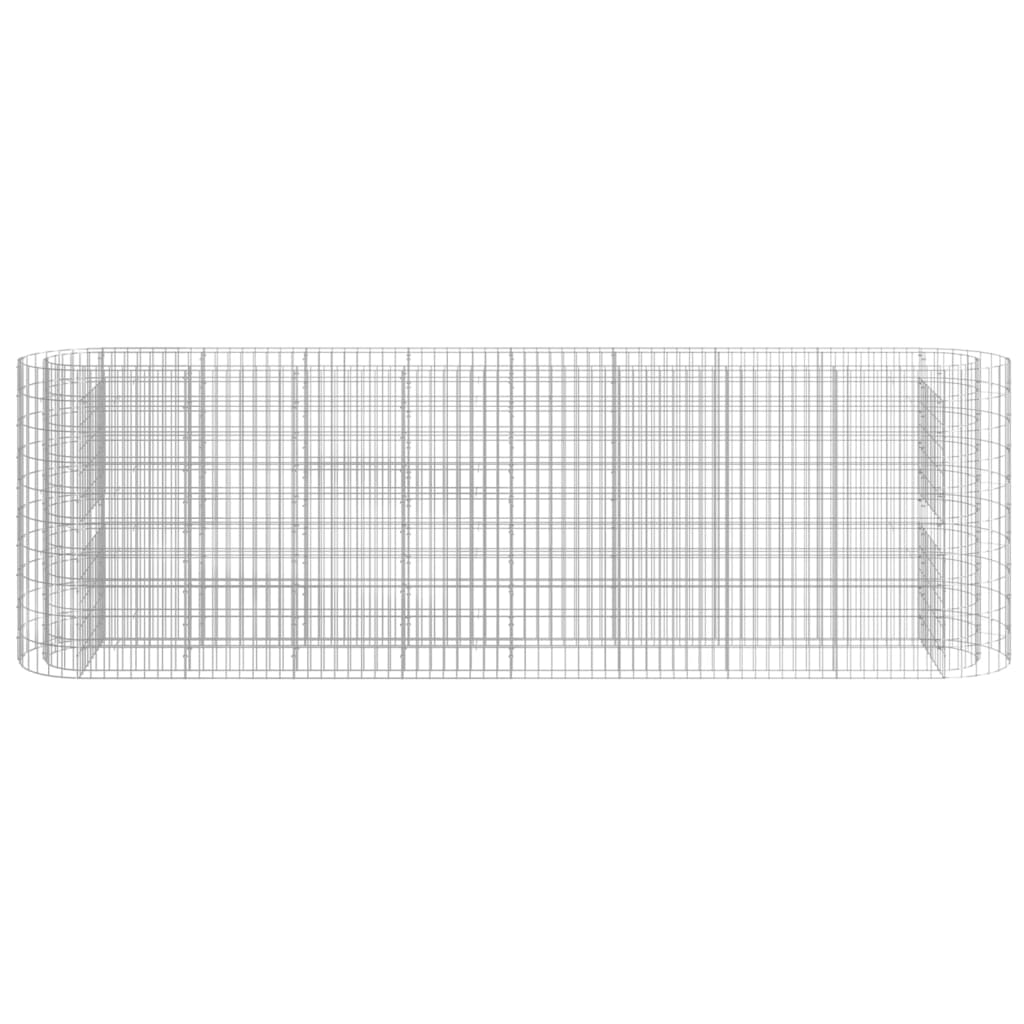 vidaXL Strat înălțat gabion, 330x50x100 cm, fier galvanizat