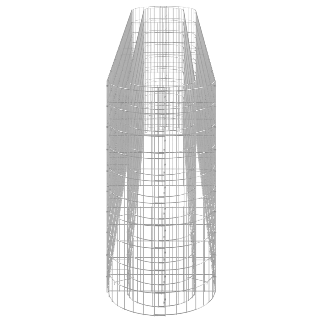 vidaXL Strat înălțat gabion, 330x50x100 cm, fier galvanizat