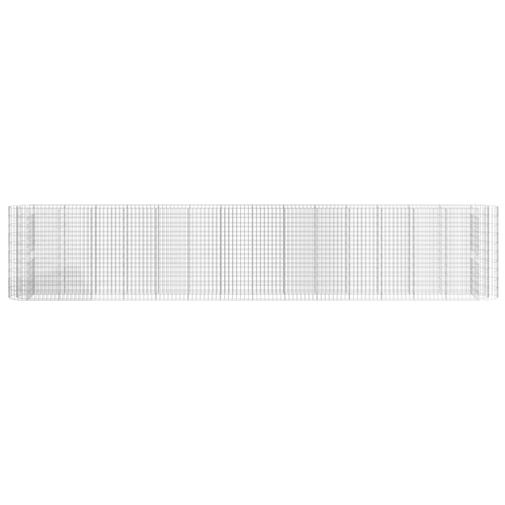 vidaXL Strat înălțat gabion, 540x50x100 cm, fier galvanizat