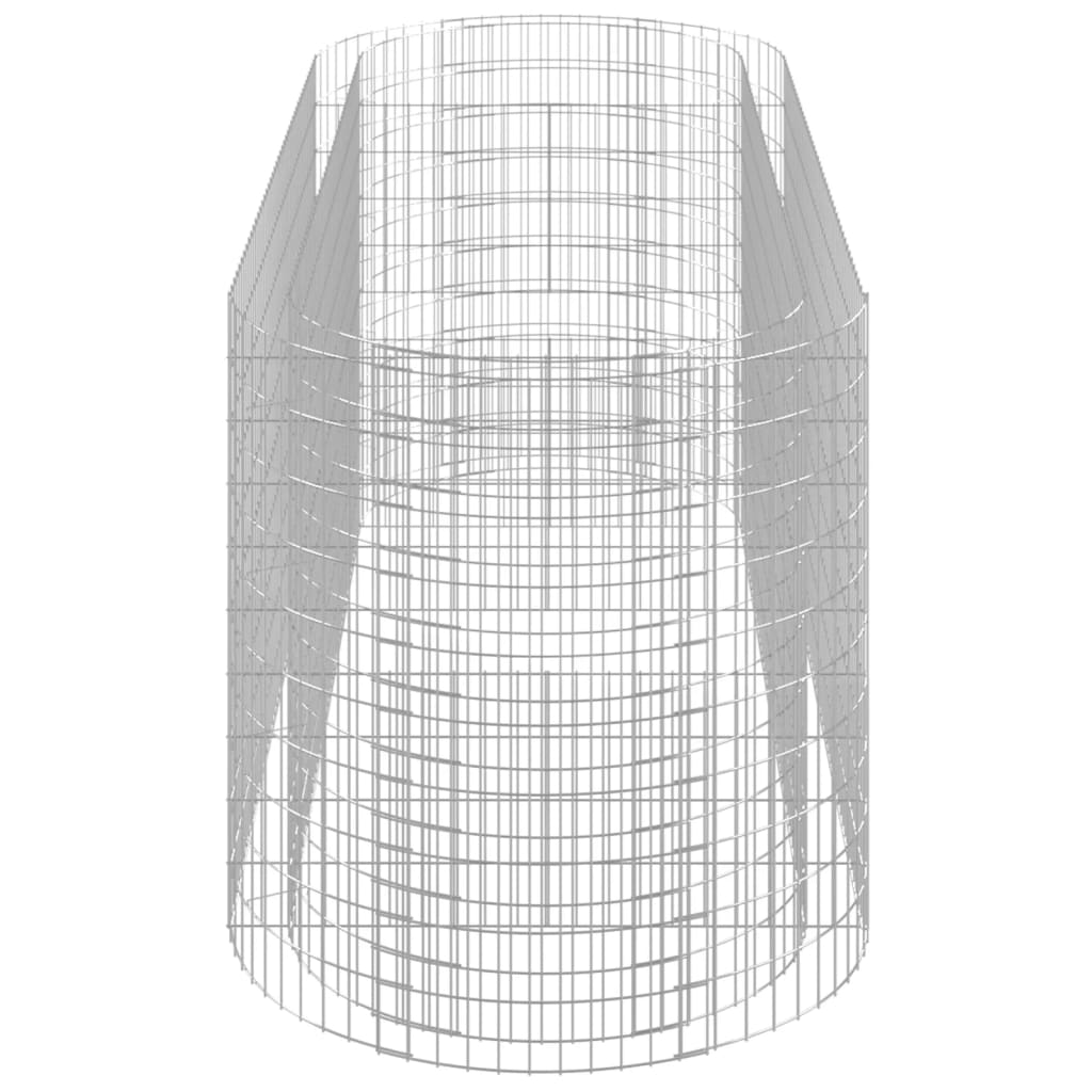 vidaXL Strat înălțat gabion, 300x100x100 cm, fier galvanizat