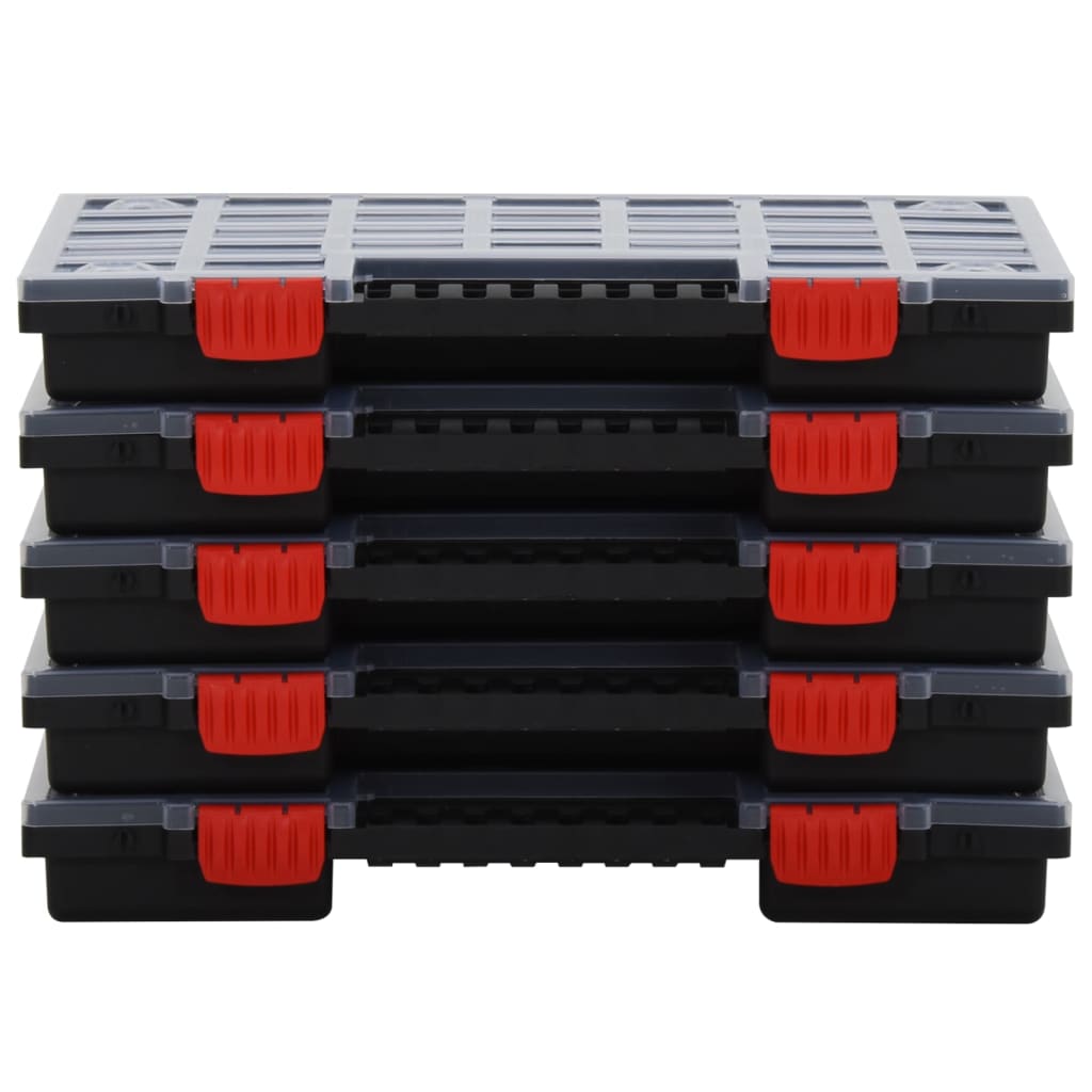 vidaXL Cutii de organizare, 5 buc., 40x30x5 cm, polipropilenă vidaXL Cutii de organizare, 5 buc., 40x30x5 cm, polipropilenă