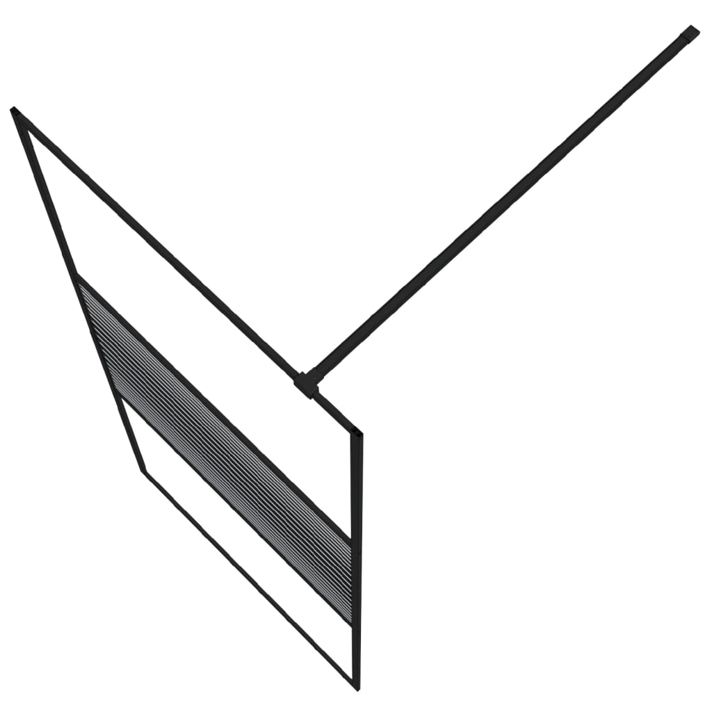 vidaXL Paravan de duș walk-in negru 90x195 cm sticlă ESG transparentă vidaXL Paravan de duș walk-in negru 90x195 cm sticlă ESG transparentă