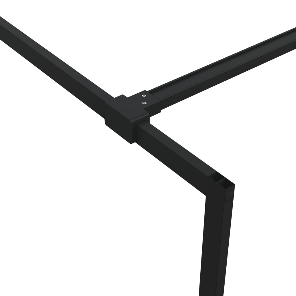 vidaXL Paravan de duș walk-in negru 90x195 cm sticlă ESG transparentă vidaXL Paravan de duș walk-in negru 90x195 cm sticlă ESG transparentă