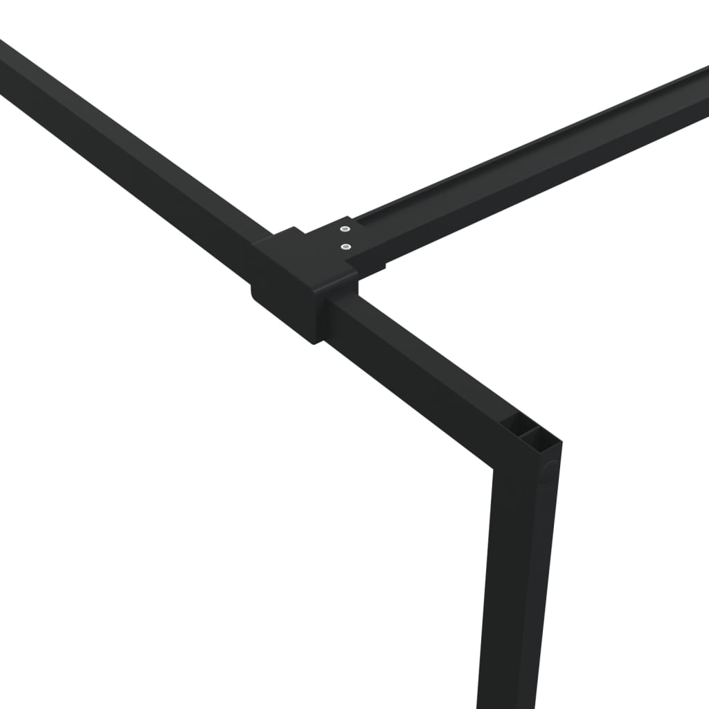 vidaXL Paravan de duș walk-in negru 100x195 cm sticlă ESG transparentă vidaXL Paravan de duș walk-in negru 100x195 cm sticlă ESG transparentă