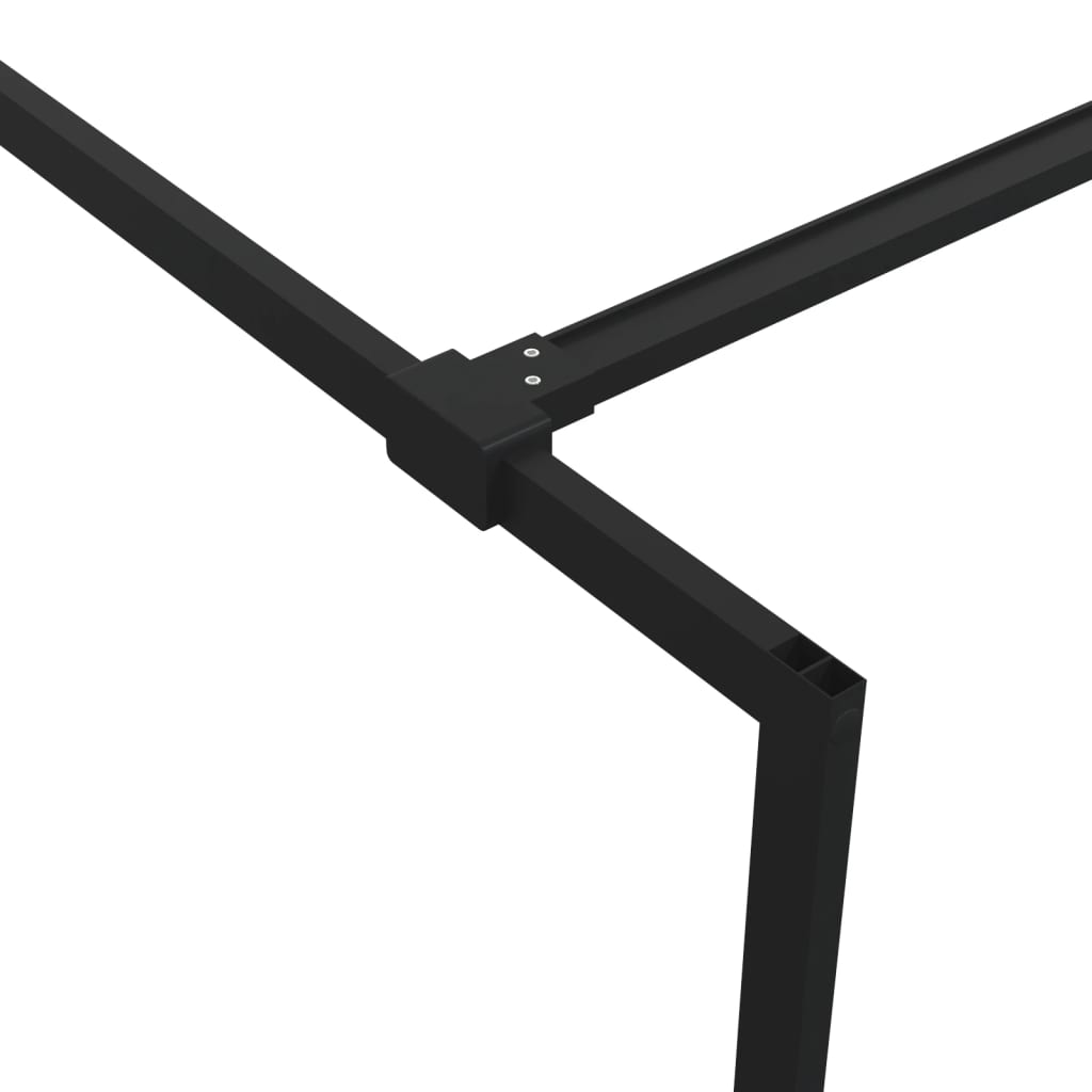 vidaXL Paravan de duș walk-in negru 115x195 cm sticlă ESG transparentă vidaXL Paravan de duș walk-in negru 115x195 cm sticlă ESG transparentă