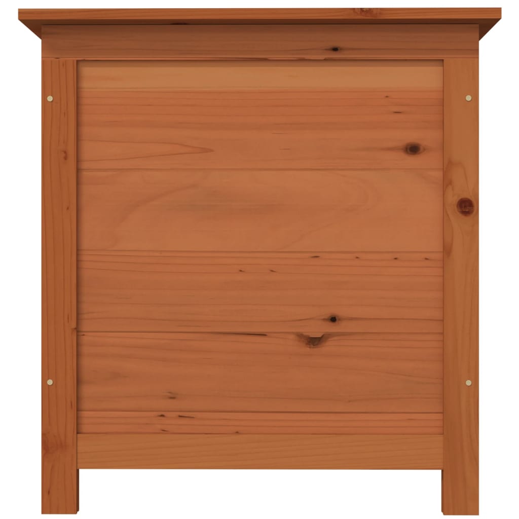 vidaXL Cutie de perne de exterior maro 50x50x56 cm lemn masiv brad vidaXL Cutie de perne de exterior maro 50x50x56 cm lemn masiv brad